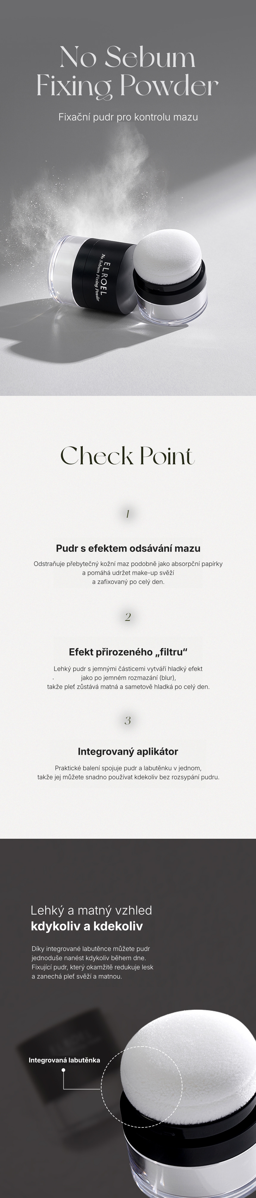 1.0. Detailed Page ELROEL No Sebum Fixing Powder